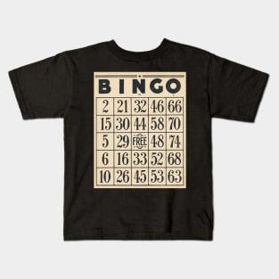 Bingo card sticker Kids T-Shirt